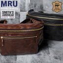 SMITH'S AMERICAN スミスアメリカン 本革 レザー ショルダーバッグ メンズ レディース ユニセックス 斜めがけ 大きいサイズ 大容量 メッセンジ...
