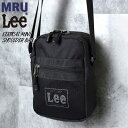 Lee リー 縦型 ミニ ショルダーバッグ 軽量 小さめ メンズ レディース ユニセックス ブランド ワンポイント ロゴ ポリエステル シンプル モノトーン お...