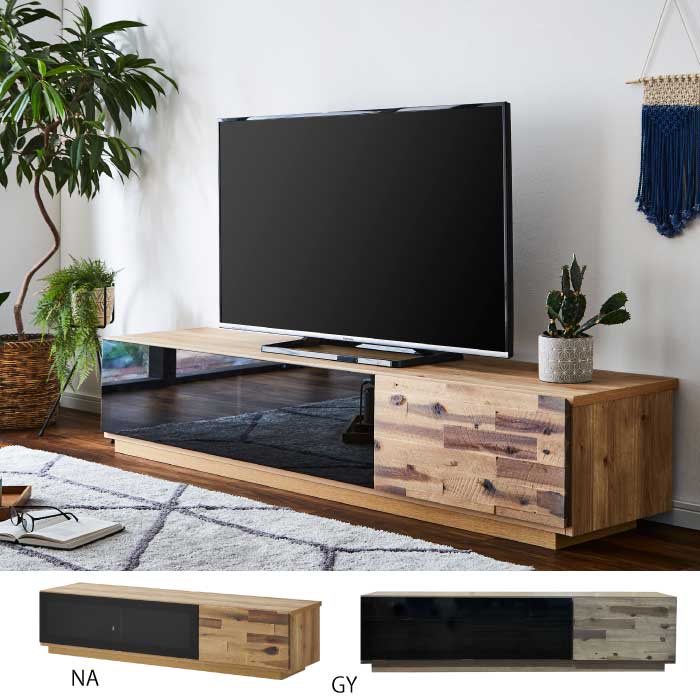 送料無料 ビンテージデザイン 150幅 アカシア材 TVボード テレビ台 完成品 国産 リビング収納 テレビ台 150センチ ナチュラル グレー 日本製 大川市 大川家具