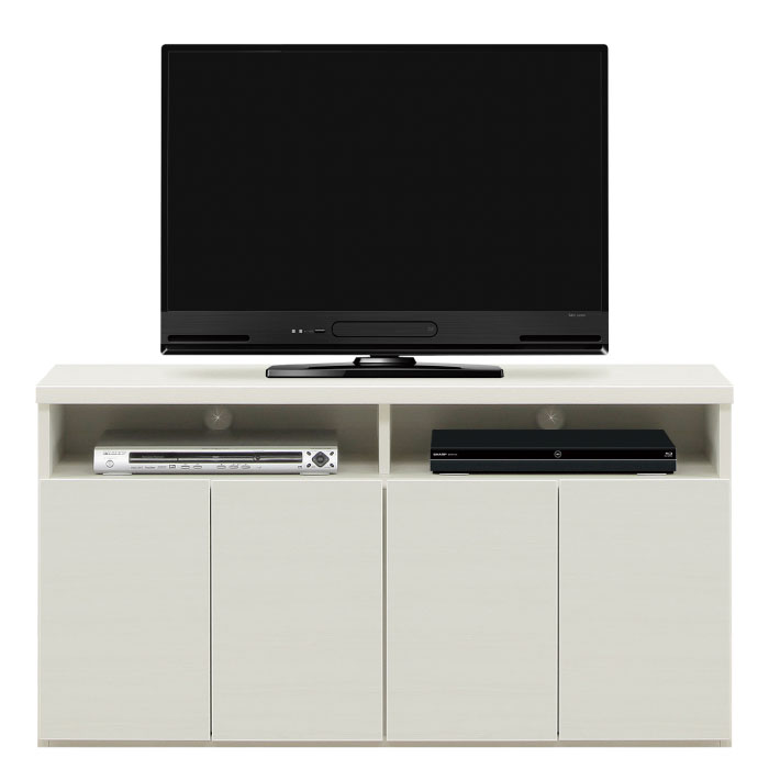 樂天商城 - 送料無料　120幅　ハイタイプ　テレビボード　キャビネット　2色　TVボード　テレビ台　完成品　国産　リビング収納　テレビ台　120センチ　ホワイト　ブラウン　日本製　大川市　大川家具