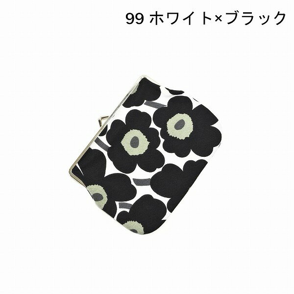 ★【期間限定ポイント】ポーチ/ marimekko【マリメッコ】52633-3-1539 Puolikas Kukkaro Mini Unikko がま口ポーチ(大)【正規取扱】