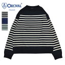 【20%OFF】レディース/ ORCIVAL【オーシバル】OR-C0283 PNB パネルボーダー 長袖プルオーバー【正規取扱】