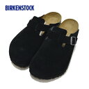 【国内正規品】ビルケンシュトック BIRKENSTOCK/ボストン サンダル スエードレザー ブラック BOSTON/1027142/メンズ【正規取扱】