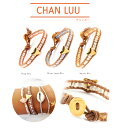 CHAN LUU チャンルー ブレスレット 正規品ゴールドシャークティースペンダント付スシングルラップブレスレット ギフトラッピング対応 BG-4533