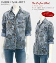 Current Elliott カレントエリオット デニムシャツ ジャングルフラワープリント パーフェクトシャツ The Perfect Shirt 2120-0691-S13