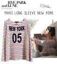 【ラストワンセール!】 Hye Park and Lune ハイ・パーク アンド ルネ シンプルボーダーカットソートップス/ロンT レディース 長袖 赤 ネイビ...
