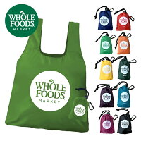 WHOLE FOODS MARKET ホールフーズ エコバッグ トートバッグ 折りたたみ 手のひらサイズ 海外スーパー オーガニックマーケット ショッピングバッグ WHOLEFOODS4