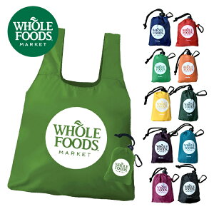 WHOLE FOODS MARKET ホールフーズ エコバッグ トートバッグ 折りたたみ 手のひらサイズ 海外スーパー オーガニックマーケット ショッピングバッグ 現地で買い付け WHOLEFOODS4