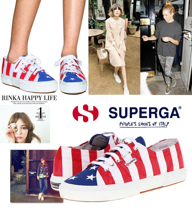 スペルガ 【5,000円ポッキリ!】SUPERGA スペルガ コットン キャンバス スニーカー USA フラッグ COTU FLAG USA 2750 レディース シューズ 正規品 S0078M0