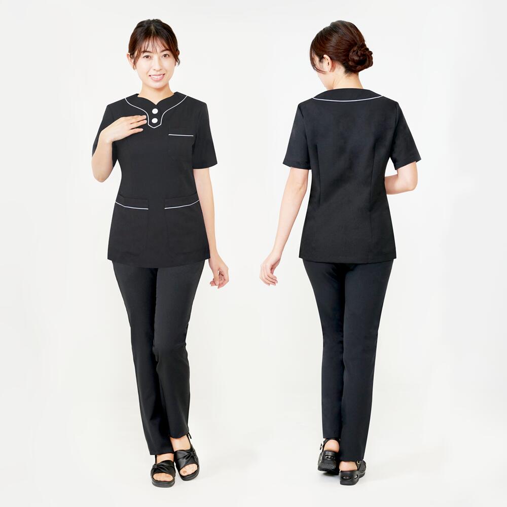 Lin de Lin リン デ リン チュニック2201 LDL-2201 業務用 サロン エステ 正規品 CML シーエムエル エステユニフォーム サロン制服 作業服 シンプル