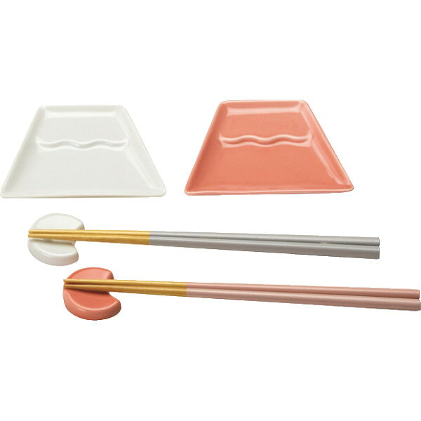 乐天商城 - 小田陶器　fuji　小皿箸置揃