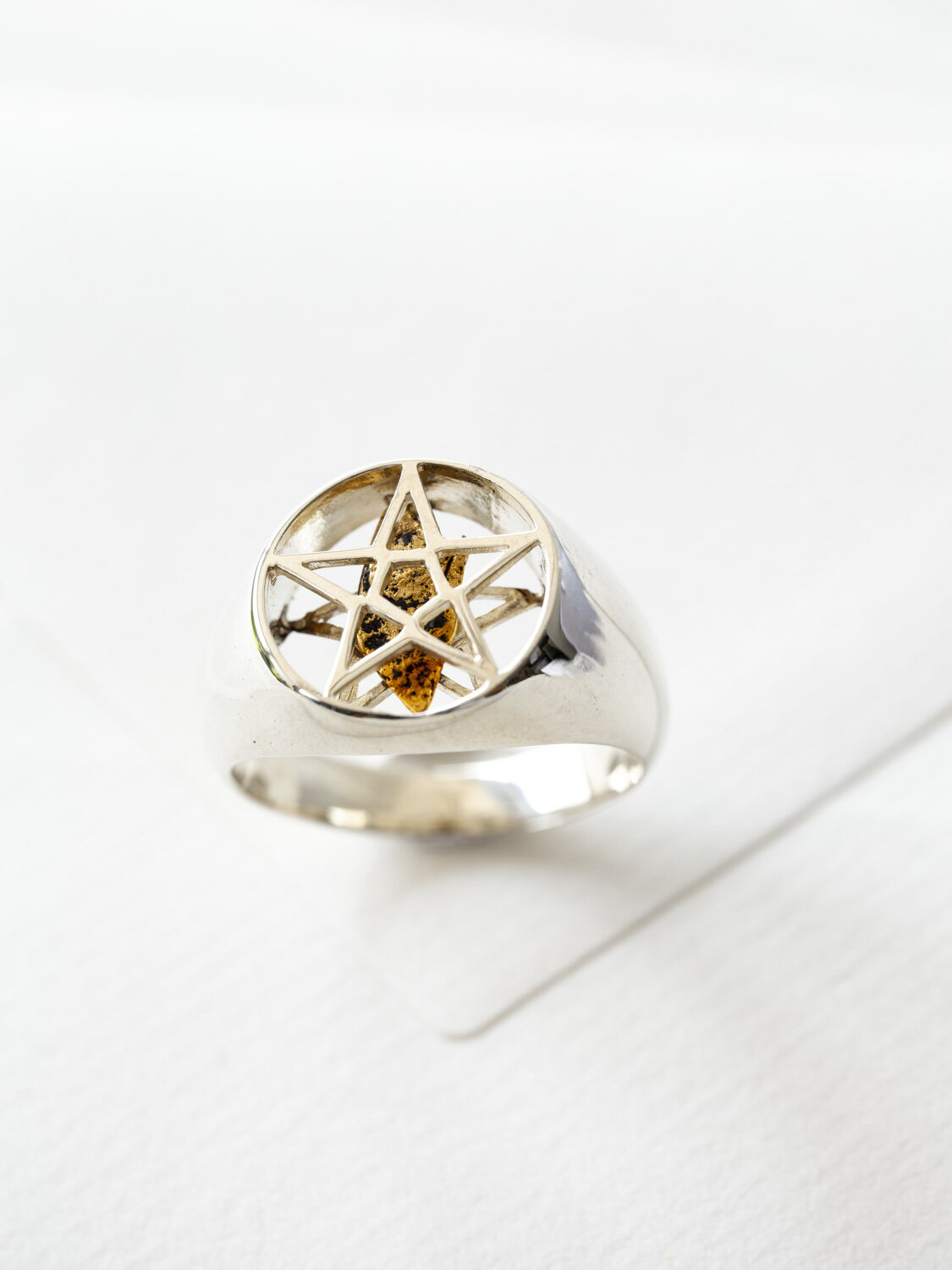 超隕石 スターリング 隕石 リング 指輪 ゆびわ 18金 ギベオン隕石 ギベオン ナンタン 星 ホワイトゴールド プラチナ スターモチーフ 星モチーフ かわいい...