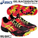 フィールド ホッケー シューズ asics アシックス ゲル ブラックヒース 7W ブラック/レッド レディース メンズ 1112A0…