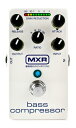 MXR M87 Bass Compressor スタジオ用機器の標準コントロール一式Attack, Release, Ratio, Input, Outputを備えて精細な設定が可能。CHT Constant Headroom Technologyによってスレッショールドに応じて常にクリーンな信号を維持。ギター用にもオススメ。 電源：006P9V電池、9VACアダプター ※在庫切れの際は、お取り寄せにお時間をいただく場合がございます。