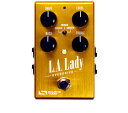 Source Audio L.A. Lady Overdrive L.A.Lady Overdriveは、DSPディストーションサウンドの既成概念を打ち破るだけでなく、エディターによりアクセスした豊富なパラメーター群を操作することで、多彩なサウンドを本体のデフォルトサウンドに追加できる新世代ペダルです。 Neuro AppもしくはHub Manager(Source Audio SA164 Hub v1が別途必要になります)により、dry / wetの調整に留まらず、4種類のパラEQ、ノブに対する機能のアサイン、ノイズリダクション、ルーティングの設定による2つのエフェクトの直列 / 並列化など、豊富なパラメーター群を下図のように操作することが可能です。 Soundblox Hub v1とのコンビネーションは、L.A.Lady Overdriveのプリセットエリアを128まで拡張し、MIDIコントローラブル・オーバードライブへと変貌させます。 デフォルトでは3つのドライブ・エフェクトを搭載。 &quot;CLASSIC&quot;モードは太く、リズミカルなサウンドからスクリーミーなリード・トーンまで表現します。 &quot;SMOOTH&quot;モードは現代のテキサス・ブルース色の強い、パンチのあるミッドレンジの効いたサウンドが特徴です。 &quot;CRUNCH&quot;モードではSource Audio独自の、真空管アンプのオーバードライブのシュミレートサウンドを提供します。暖かくまとまったローゲイントーンに加え、幅広いドライブのコントロールが可能です。 ■Specification Dimensions : 11.63cm × 7.00cm × 5.61cm Weight : 280g Power : 9V DC, minimum 165 mA (maximum 195 mA with connected Hot Hand Wireless Adapter) Negative tip(positive sleeve) barrel power jack, 2.1 mm inner diameter, 5.5 mm outer diameter Audio Performance Maximum Input Level : +6 dBV = 8.2 dBu = 2V RMS = 5.6 V p-p Input Impedance : 1 MegaOhm(1MΩ) Output Impedance : 600 Ohm (600Ω) 108dB DNR Audio Path 24-bit Audio Conversion 56-bit Digital Data Path Universal Bypass (relay-based true bypass and analog buffered bypass) 付属品 : 電源アダプター、TRSケーブル(1/4&quot; - Mini) JAN : 4571220043994 ※在庫切れの際は、お取り寄せにお時間をいただく場合がございます。