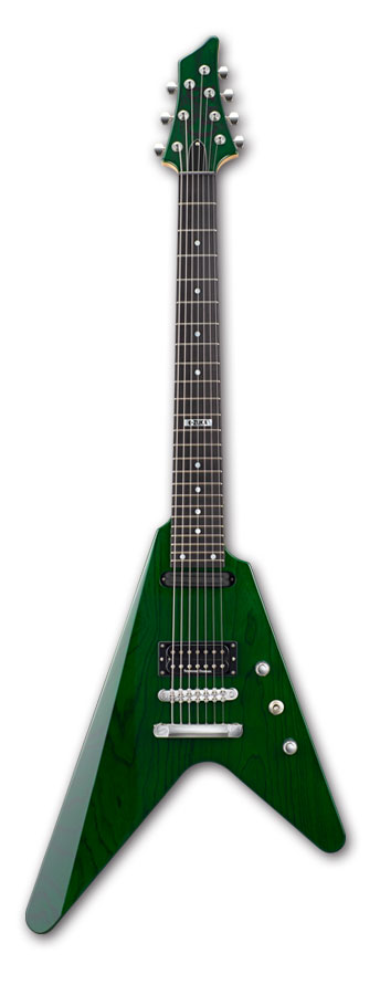 GRANRODEOのギタリストe-ZUKAが使用するVシェイプの7弦ギター7th SUPER NOVAがマイナーチェンジ。新たにBIG SUN REDとPierrot Greenの2カラーが登場。 こちらはESPのハイクオリティを忠実に継承し、コストパフォーマンスに優れたEDWARDS E-eZ-170-7SNです。 ラミネート構造だったボディはスワンプアッシュ単坂へと変更。ネックマテリアルは変わらずハードメイプルでエボニー指板ですが、スケールが686mmから648mmへ変更されています。ペグはスパーゼル&#174;からゴトーのMG-Tタイプに変更されています。 ピックアップはネック側にはESP POWERRAIL-7、ブリッジ側にはSeymour Duncan SH-14-7を搭載しています。 BODY :Ash (Thickness 42mm) NECK :Hard Maple 3P FINGERBOARD :Ebony, 24Frets INLAY :Dot, &quot;e-ZUKA&quot; at 12fret SCALE :648mm NUT :Bone (47mm) JOINT :Bolt-on (Star-cut) TUNER :GOTOH SG360-07 BRIDGE :WSC LP77BD &amp; LP77TAIL PICKUP :(Neck) ESP POWERRAIL-7 (Bridge) Seymour Duncan SH-14-7 CONTROL :Master Volume, Master Tone, Mini Toggle PU Selector COLOR : Pierrot Green with GigCase ※こちらの商品は受注生産の為、完成まで数ヶ月制作期間を頂きます。お客様のためだけの一本をESPファクトリーにて製作いたします。 詳しい納期など、お気軽にお問合せください。 ※ご予約商品につき、代金引換はご利用いただけません。カード決済・ショッピングクレジット・お振込みにてお支払い決済後正式受注とさせていただきます。 予めご了承いただけますようよろしくお願い致します。