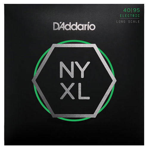 D'Addario NYXL D'Addario独自の高炭素カーボン「NY STEEL 」を芯弦に採用し、既存のベース弦よりさらに広いダイ ナミックレンジとサステインを持った弦に仕上がっています。全てのプレースタイルに応えられるよう精密にデザイン されており、ディープで力強く&quot;パンチ&quot;の効いた低音と、倍音のレスポンスが際立っているのが特徴です。 NYXL4095 Set Long Scale, Super Light, 40-95 1st:.040 2nd:.060 3rd:.075 4th:.095