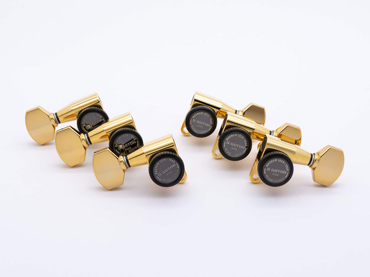 【ESP Parts】SG360-07 L3+R3 SET MG-TB Gold［パーツ/ペグ/MAGNUM LOCK/マグナムロック/両連用/ゴールド]