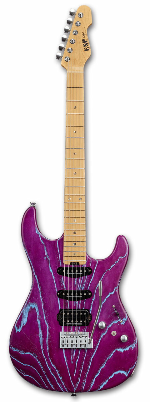 ESP SNAPPER-AS DRIFTWOOD SERIES / Indigo Purple w/Blue Filler [ピックガードなしタイプ][イーエスピー][スナッパー][ST Type,STタイプ][ドリフトウッド][エレキギター][国産,MADE IN JAPAN] [メンテナンス無料] 【受注生産】