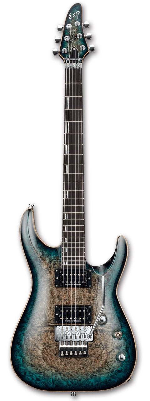 ESP HORIZON-CTM FR Burled Maple / Reptile Blue Burst イーエスピー ホライゾン バールドメイプル エレキギター 国産,MADE IN JAPAN メンテナンス無料 【受注生産】