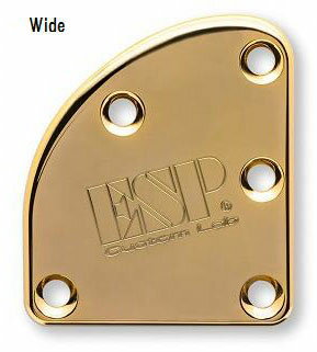 ESP Custom Lab Parts T-5 Neck Set Plate Brass Wide Gold [ESP純正パーツ][ネックセットプレート]