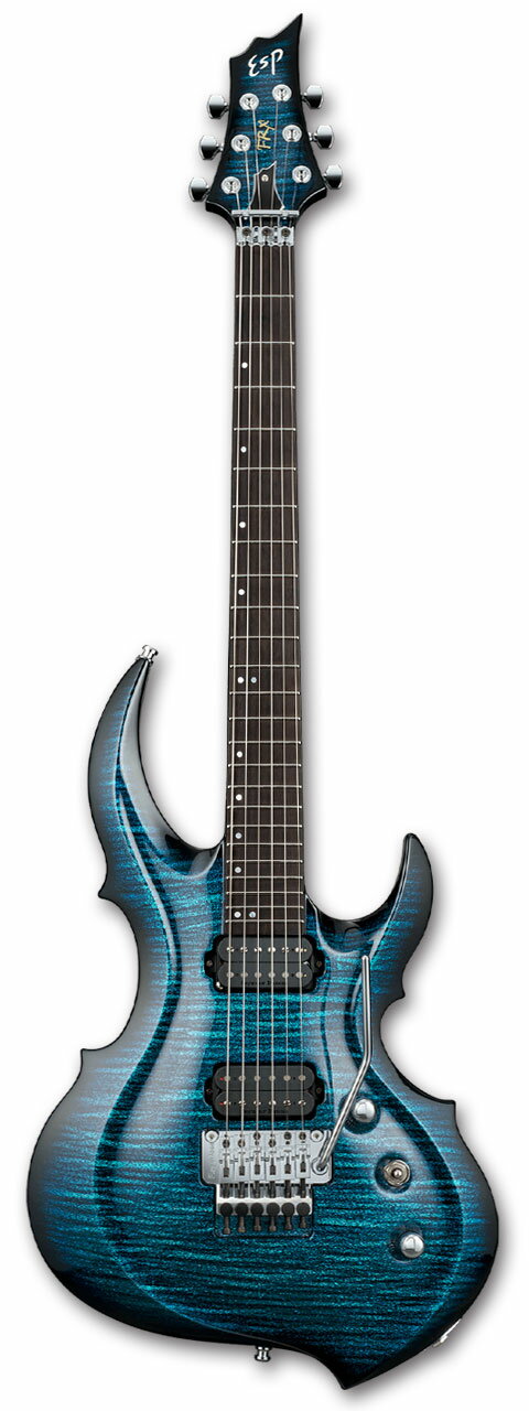 ESP FRX / Glitter Storm Blue [イーエスピー][フロイドローズ][シルバー][エレキギター][国産,MADE IN JAPAN] [メンテナンス無料] 【受注生産】【ただいまポイント5倍！〜8/23（火）01:59まで】