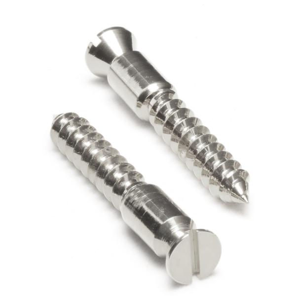 【FloydRose Original Parts】Original Bridge Mounting Wood Screws -Chrome- [フロイドローズ純正パーツ][正規輸入品][お取り寄せ]