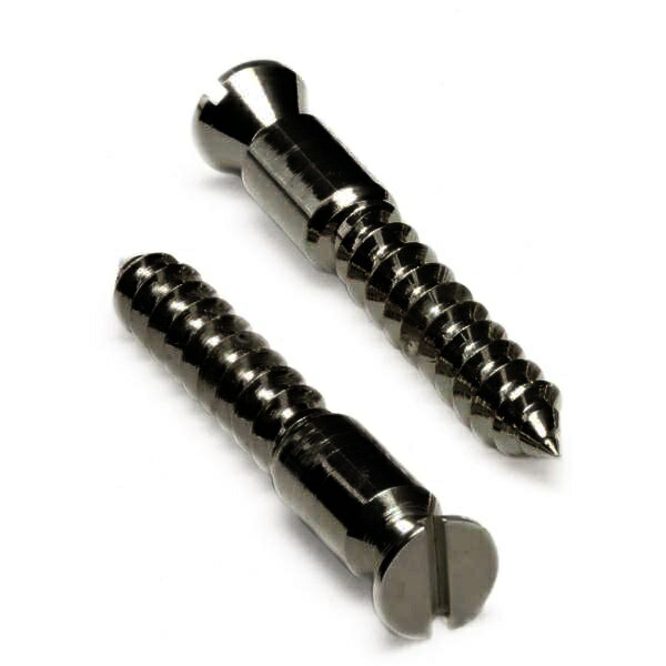 【FloydRose Original Parts】Original Bridge Mounting Wood Screws -Black Nickel- [フロイドローズ純正パーツ][正規輸入品][お取り寄せ]【お買い物マラソンのポイント5倍！～5/16（木）01:59まで】