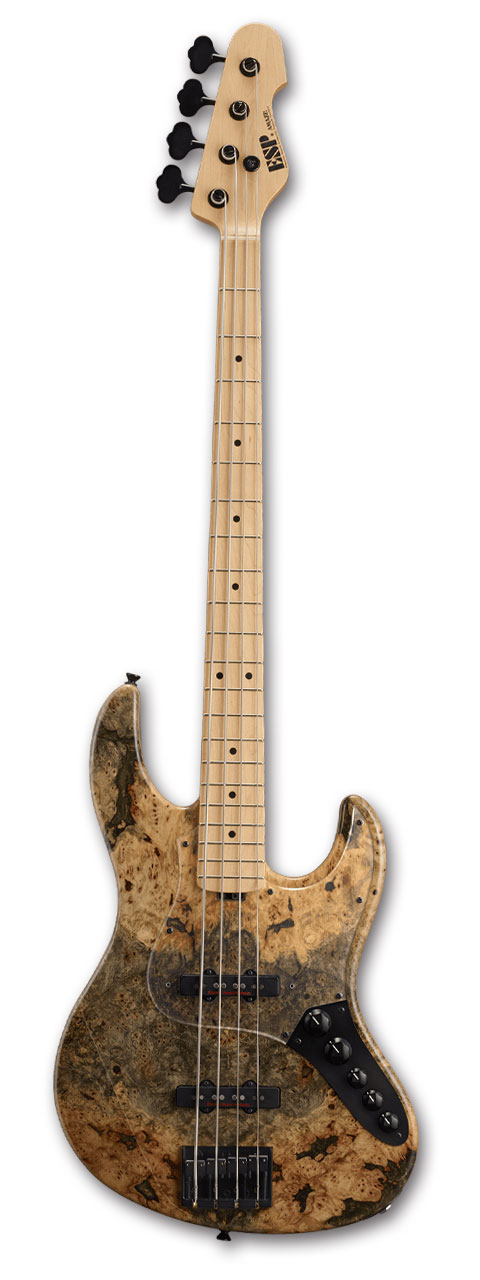 ESP AMAZE-CTM Buckeye Burl [イーエスピー][アメイズ][メイプル指板][バックアイバール][エレキベース][国産,MADE IN JAPAN] [メンテナンス無料] 【受注生産】