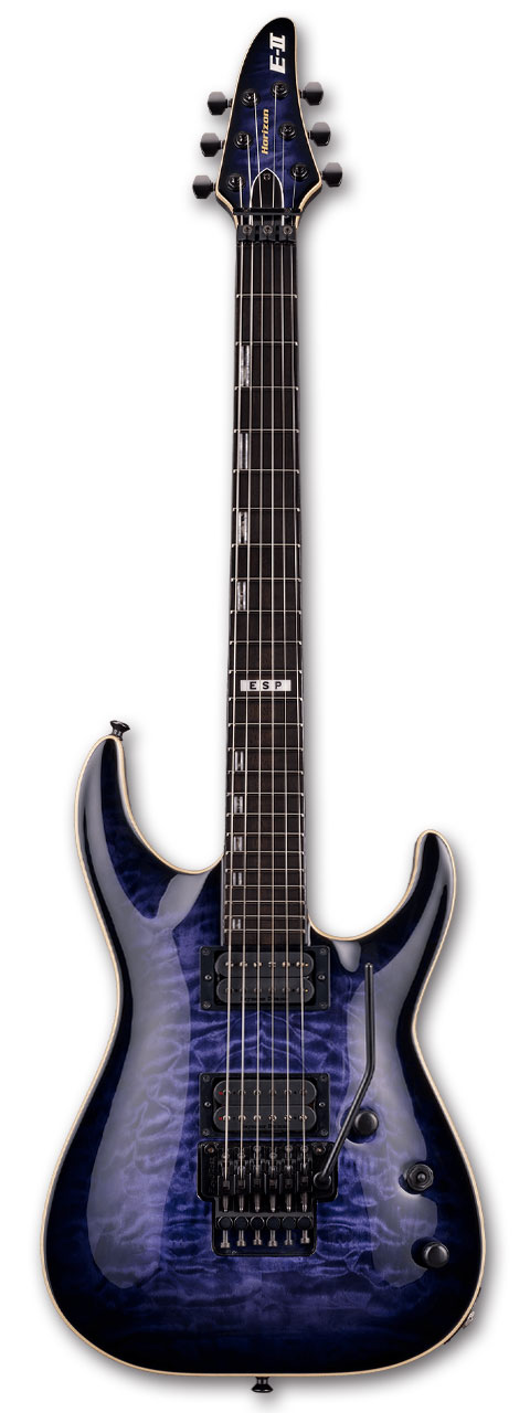 E-II HORIZON FR QM / Reindeer Blue [ホライゾンタイプ][フロイドローズ][エレキギター][Seymour Duncan,ダンカンピックアップ][国産,MADE IN JAPAN] [メンテナンス無料] 【受注生産】