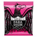 ERNIE BALL Paradigm SLINKY パラダイム・スリンキーは従来のスリンキー・シリーズのトーンと手触りをそのままに、最新テクノロジーを駆使し、錆びに強く耐久性の向上を実現したエレクトリック・ギター弦です。 パラダイム・スリンキーは6弦用セットの7アイテム、7弦用セットの2アイテムの展開で、ゲージの組合せの異なる豊富なヴァリエーションをラインナップしています。 高級感のあるボックス・パッケージです。 プレーン弦は最先端の加工技術を用いファイン・グレイン(きめ細かい粒子)による高い引張強度を持ったハイ・カーボン・スティール素材にスズ・メッキを施しています。 また、ブラス・ワイアーによるRPS(レインフォースド・プレーン・ストリングス)テクノロジーを採用し、ボールエンド付近の強度を増しています。&lt;br&gt; このため、引張強度は伝統的な弦の35%、金属疲労耐性が70%も向上しています。 ワウンド弦の芯線はハイ・カーボン・スティール素材にブラス・メッキを採用した六角芯線にプラズマ処理を施しています。&lt;br&gt; 加えてスティール素材にニッケル・メッキを施した巻き線もプラズマ処理を施し、芯線に巻き付けた後にエヴァーラスト・ナノ・トリートメント処理をすることで、非常に高い耐久性とともに耐腐食性を実現しています。 ※在庫切れの際お取寄せにお時間をいただく場合がございます。 1st : 9 2nd : 11 3rd : 16 4th : 24 5th : 32 6th : 42