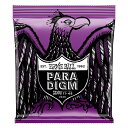 ERNIE BALL Paradigm SLINKY パラダイム・スリンキーは従来のスリンキー・シリーズのトーンと手触りをそのままに、最新テクノロジーを駆使し、錆びに強く耐久性の向上を実現したエレクトリック・ギター弦です。 パラダイム・スリンキーは6弦用セットの7アイテム、7弦用セットの2アイテムの展開で、ゲージの組合せの異なる豊富なヴァリエーションをラインナップしています。 高級感のあるボックス・パッケージです。 プレーン弦は最先端の加工技術を用いファイン・グレイン(きめ細かい粒子)による高い引張強度を持ったハイ・カーボン・スティール素材にスズ・メッキを施しています。 また、ブラス・ワイアーによるRPS(レインフォースド・プレーン・ストリングス)テクノロジーを採用し、ボールエンド付近の強度を増しています。&lt;br&gt; このため、引張強度は伝統的な弦の35%、金属疲労耐性が70%も向上しています。 ワウンド弦の芯線はハイ・カーボン・スティール素材にブラス・メッキを採用した六角芯線にプラズマ処理を施しています。&lt;br&gt; 加えてスティール素材にニッケル・メッキを施した巻き線もプラズマ処理を施し、芯線に巻き付けた後にエヴァーラスト・ナノ・トリートメント処理をすることで、非常に高い耐久性とともに耐腐食性を実現しています。 ※在庫切れの際お取寄せにお時間をいただく場合がございます。 1st : 11 2nd : 14 3rd : 18P 4th : 28 5th : 38 6th : 48