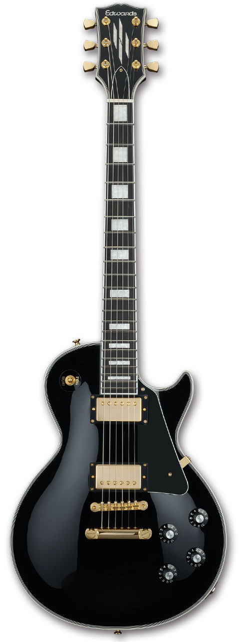 EDWARDS E-LP-CTM / Black エドワーズ エレキギター LPタイプ 国産,MADE IN JAPAN メンテナンス無料 【受注生産】【お買い物マラソンのポイント5倍！～5/16（木）01:59まで】