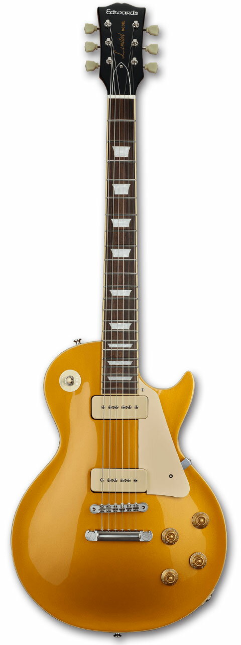 EDWARDS E-LP-STD/P / Gold Top エドワーズ エレキギター LPタイプ 国産,MADE IN JAPAN メンテナンス無料 【受注生産】【お買い物マラソンのポイント5倍！～5/16（木）01:59まで】