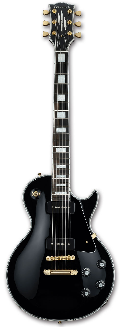 EDWARDS E-LP-CTM/P / Black エドワーズ エレキギター LPタイプ 国産,MADE IN JAPAN メンテナンス無料 【受注生産】【お買い物マラソンのポイント5倍！～5/16（木）01:59まで】