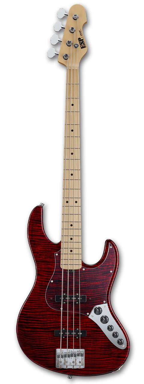 ESP AMAZE-CTM FM/M / Black Cherry w/Red Pearl Black [イーエスピー][アメイズ][メイプル指板][フレイムメイプル][エレキベース][国産,MADE IN JAPAN] [メンテナンス無料] 【受注生産】