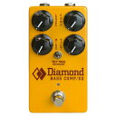 Diamond Pedals の理念は、 &ldquo;Innovating Sonic Excellence&rdquo; 。ギター信号処理の分野で新しい機能を導入し、音質を向上させていくことです。既存品のクローンを作るのではなく、各製品がオリジナリティを持ちながら、洗練され使い勝手の良いものであることを目指します。ユーザーにクリエイティビティと興奮を与えるために、情熱とこだわりを持って設計・製造しています。 普ナチュラルで太いコンプレッションサウンドが特徴的な、ベース用光学式ペダルコンプレッサーの金字塔。 BASS COMP/EQ は、オリジナル &ldquo;BCP-1&rdquo; の回路構造を持ちながらも、レンジと機能性をアップデート。幅広いサウンドメイキングを可能にし、省スペース化を実現しています。 新たな EQ セクションにより、コンプレッションと同時に EQ の調整が可能。シーソー型 TILT EQ コントロールは、右に回すと高音域をブーストしつつ低音域をカットし、左に回すと低音域をブーストしつつ高音域をカットします。TILT FREQ スイッチで、シーソーの支点周波数を切り替えます。 ■FEATURES ・絹のように滑らかで自然な光学式コンプレッション ・MIDS ノブによる中音域のブースト/カットコントロール（± 10 dB） ・TILT ノブによる中音域を支点とした高音域/低音域のシーソー型 EQ コントロール ・TILT FREQ スイッチによる TILT ノブでコントロール可能な支点周波数の切り替え（左：250 Hz / 中央：900 Hz / 右：500 Hz） ・Burr-Brown オペアンプを使用したオールアナログ回路 ・トゥルーバイパス ・サウンドクオリティを維持したまま省スペースを実現 ・9V – 18V DC に対応 ※こちらの商品は【メーカーお取り寄せ】となっております。在庫切れの際は、お取り寄せにお時間を頂く場合がございます。予めご了承下さい。