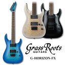 GrassRoots G-HR-55FX ESPのフラッグシップモデルHORIZONのフィクスドタイプブリッジを搭載したエントリーモデルが発売です！ アルダーボディ（スルーカラーは、キルテッドメイプルの突板をトップにラミネート）に、ハードロックメイプルをセットネック方式でジョイントしています。指板はローズウッドで、ドットポジションマークは6弦側に入れられています。 ピックアップはグラスルーツオリジナルハムバッカーを2基搭載しています。ブリッジはフィックスドタイプで、弦はボディバックから張る仕様です。シンプルなマスターボリュームとマスタートーン、ピックアップセレクターの構成です。マスターボリュームのノブを引き上げることで、ハムバッカーがコイルスプリットモードになります。 ※ソフトケース付属 BODY: (Top) Quilted Maple Veneer (thru color Only), (Back) Alder NECK: Hard Maple 3P FINGERBOARD: Rosewood, 24Frets SCALE: 648mm JOINT: Set-neck BRIDGE: BN201 PICKUPS: (Neck) GH-1G (Bridge) GH-1G CONTROLS: Master Volume (w/Coil Split), Master Tone, Toggle PU Selector ※BIGBOSSオリジナル！初心者セットはこちら ※在庫切れの際は、お取り寄せにお時間を頂く場合がございます。予めご了承下さい。