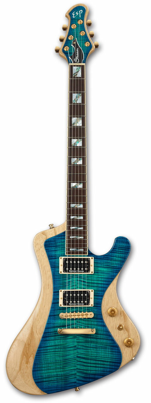 ESP STREAM-GT Custom FM / Turquoise Blue Burst [イーエスピー][エレキギター][ストリームGT][国産,MADE IN JAPAN][ブラウン] [メンテナンス無料] 【受注生産】
