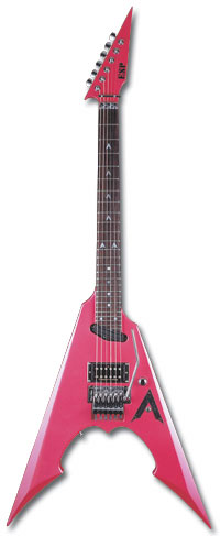 最大の特徴はスルーネック構造の26フレットで通常のギターにはない音域に挑戦しました。カラーも高見沢さんのお気に入りのスーツの色をもとに光の反射の加減で色が変化する特殊なパールカラー（Flip Flap Pink）を採用し、視覚的にもライブ映えする1本に仕上がりました。 BODY : Mahogany NECK : Hard Maple 3P FINGERBOARD : Rosewood, 24-26frets INLAY : MOP Dot at 15-24frets, Arrow Head st3-12frets SCALE : 628mm NUT : Neck-thru-body NECK : JOINT Lock Nut (42mm/R2) TUNER : GOTOH SG360-07 BRIDGE : Floyd Rose PICKUPS : (Neck) ESP Powerrail (Bridge) Seymour Duncan SH-4 CONTROLS : Master Volume, Mini PU Selector Switch COLOR : Flip Flap Pink with GigBag ※ハードケースではなくギグバッグ付属となります ※こちらの商品は受注生産のため、数ヶ月納期をいただきます。 お客様のためだけの一本をESPファクトリーにて製作いたします。 詳しい納期などはお気軽にお問い合わせくださいませ。