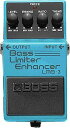 BOSS Bass Limiter Enhancer LMB-3 スレッショルドとレシオの2コントローラーにより緻密なリミッティング効果を実現。エンハンサーも効果のかかり方や帯域をよりベース用にチューン。明るいキャラクターで効きの良さは抜群。 ※在庫切れの際は、お取り寄せにお時間をいただく場合がございます。 Controls LEVEL , ENHANCE , RATIO , THSHD ●電源／006P（1個）、ACアダプター（PSA-100）●消費電流／17mA（DC9V）●端子／入力、出力、ACアダプター●残留ノイズ／-86dBm以下（IHF-A）●入力インピーダンス／1MΩ●出力インピーダンス／1kΩ●寸法・重量／70(W)×55(H)×125(D)mm、430g