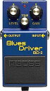 BOSS Blues Driver BD-2 ブルース・ギターの歪みを追求。ギターのボリュームしだいでクリーンからクランチまで多彩な表情づけが可能。さらに可変幅の広いゲイン・ツマミによりサステインの効いたハイゲイン・サウンドもOK。 ※在庫切れの際は、お取り寄せにお時間をいただく場合がございます。 Controls LEVEL , TONE , GAIN ●電源／006P（1個）、ACアダプター（PSA-100）●消費電流／13mA（DC9V）●端子／入力、出力、ACアダプター●入力換算ノイズ／-118dBm以下（IHF-A）●入力インピーダンス／1MΩ●出力インピーダンス／1kΩ●寸法・重量／70(W)×55(H)×125(D)mm、400g