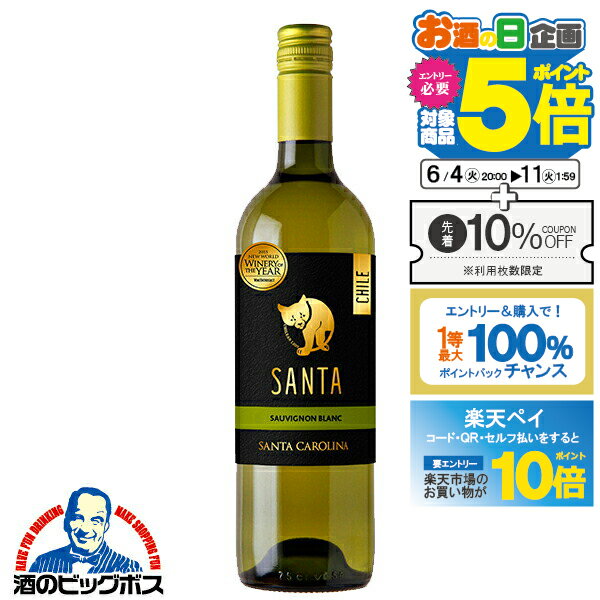 白ワイン チリワイン サントリー サンタ バイ サンタ カロリーナ ソーヴィニヨン・ブラン 2020 750ml×1本『FSH』 1