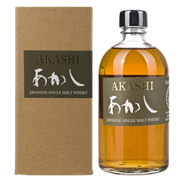 【5/1★全品ポイント3倍】洋酒 国産ウイスキー whisky ホワイトオーク シングルモルト あかし　46度 500ml 江井ヶ島酒造【家飲み】