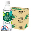 無糖炭酸水 箱買い ペットボトル 送料無料 ポッカサッポロ 北海道富良野ホップ 炭酸水 500ml×2ケース/48本《048》『POK』