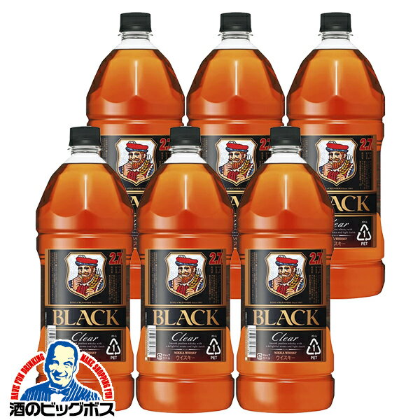 【本州のみ 送料無料】ニッカ ブラックニッカクリア 37度 2700ml×1ケース（6本）《006》【家飲み】