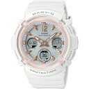 国内正規品 CASIO BABY-G カシオ ベビーG 電波 タフソーラー 10気圧防水 ホワイト レディース腕時計 BGA-2800-7AJF(2)