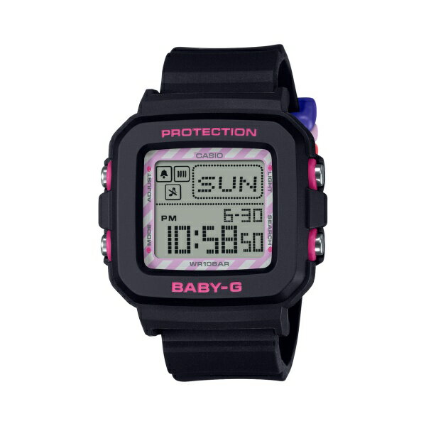 国内正規品 CASIO BABY-G カシオ ベビーG クロミコラボ 10気圧防水 ストラップ付専用ホルダー レディース腕時計 BGD-10KKM-1JR