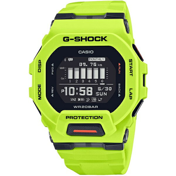 【当選確率1/2ポイントバックCP】国内正規品 CASIO G-SHOCK カシオ Gショック G-SQUAD スクエア イエロー メンズ腕時計 GBD-200-9JF