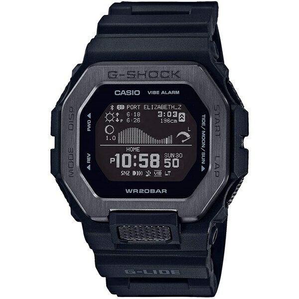 国内正規品 CASIO G-SHOCK カシオ Gショック G-LIDE スクエア モバイルリンク ブラック メンズ腕時計 GBX-100NS-1JF